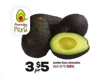 Grocery Outlet Jumbo hass avocados offer