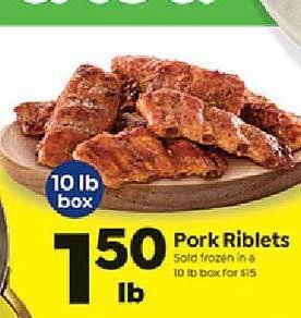 Save a Lot Pork riblets offer