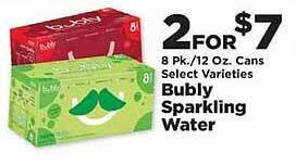 IGA Bubly sparkling water offer