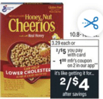 CVS Honey Nut Cheerios offer