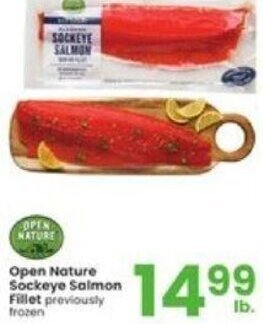 Albertsons Open Nature Sockeye Salmon Fillet offer