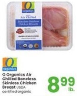 Albertsons O Organics Air Chilled Boneless Skinless Chicken Breast offer