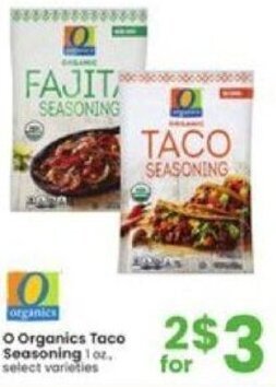 Albertsons O Organics Taco Seasoning 1 OZ. offer