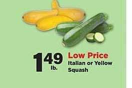 Stater Bros Italian or yellow squash offer