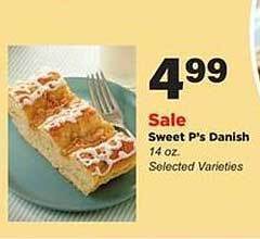 Stater Bros Sweet p's danish offer