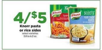 Hy-Vee Knorr pasta or rice sides offer