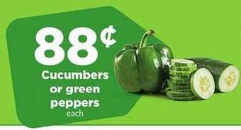 Hy-Vee Cucumbers or green peppers offer