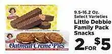 IGA Little debbie family pack snacks offer