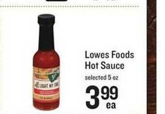 Lowes Foods Lowes foods hot sauce offer