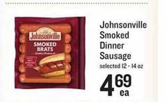 Lowes Foods Johnsonville smoked dinner sausage offer