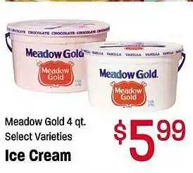 Maceys Meadow gold ice cream offer