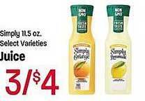 Maceys Simply juice offer