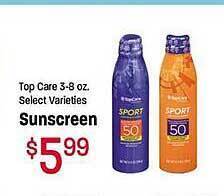 Maceys Top care sunscreen offer