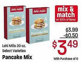 Maceys Lehi mills pancake mix offer