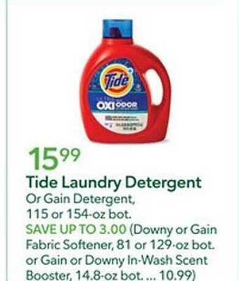 Publix Tide laundry detergent or gain detergent offer