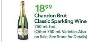 Publix Chandon brut classic sparkling wine offer