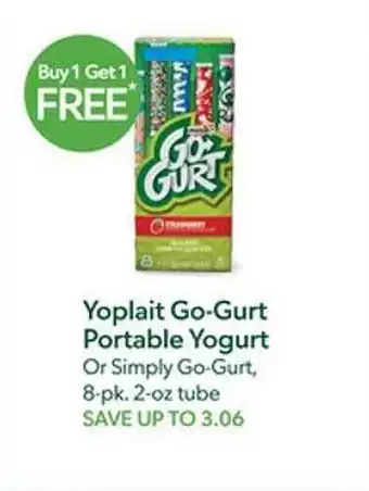 Publix Yoplait go-gurt portable yogurt or simply go-gurt offer