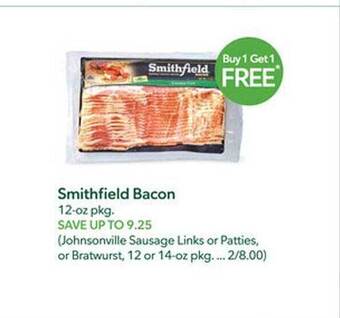 Publix Smithfield bacon offer
