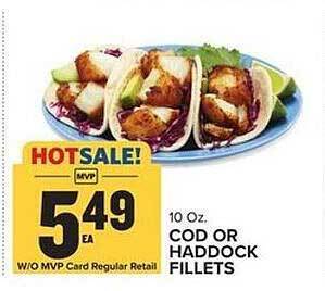 Food Lion Cod or haddock fillets offer