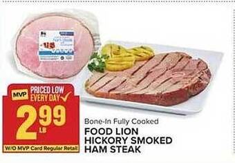 Food Lion Food lion hickory smoked ham steak offer