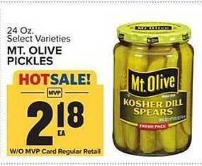 Food Lion Mt. olive pickles offer