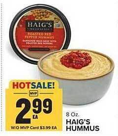 Food Lion Haig's hummus offer