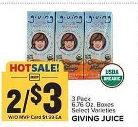 Food Lion Giving juice offer