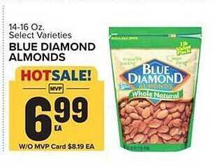 Food Lion Blue diamond almonds offer