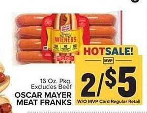 Food Lion Oscar mayer meat franks offer