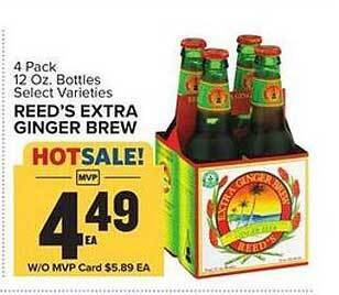 Food Lion Reed's extra ginger brew offer