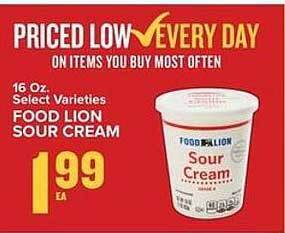 Food Lion Food lion sour cream offer