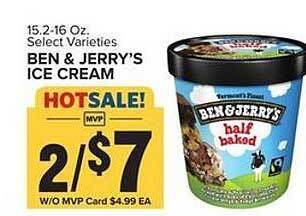 Food Lion Ben & jerry's ice cream offer