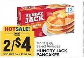 Food Lion Hungry jack pancakes offer