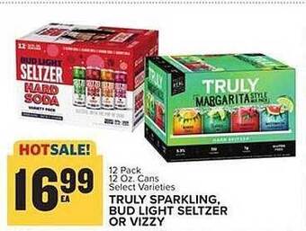 Food Lion Truly sparkling bud light seltzer or vizzy offer