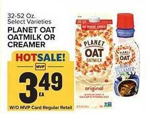 Food Lion Planet oat oatmilk or creamer offer