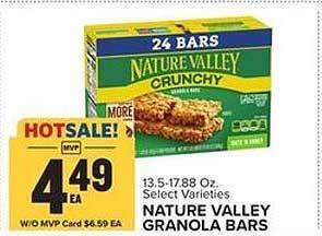 Food Lion Nature valley granola bars offer