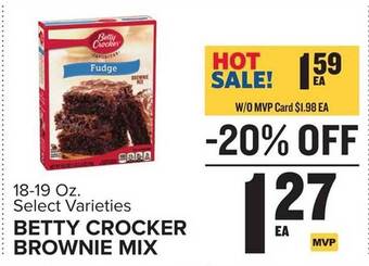 Food Lion Betty crocker brownie mix offer