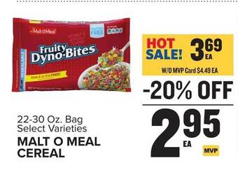 Food Lion Malt o meal cereal offer
