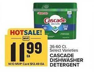 Food Lion Cascade dishwasher detergent offer