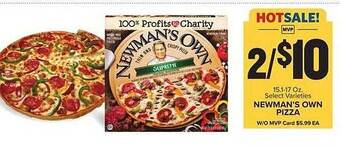 Food Lion Newman's own pizza offer