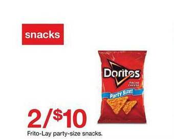 Target Frito-lay party-size snacks offer