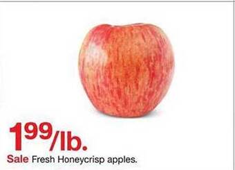 Target Fresh honeycrisp apples offer