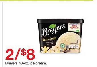 Target Breyers 48-oz. ice cream offer