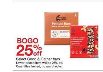 Target Good & gather bars offer