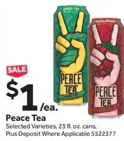 Stop&Shop Peace Tea 23 fl. offer