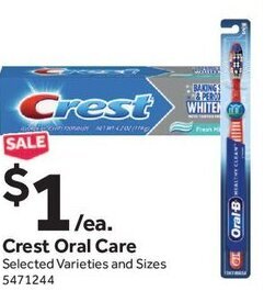 Stop&Shop Crest Oral Care offer