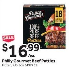 Stop&Shop Philly Gourmet Beef Patties offer