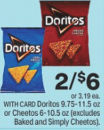 CVS Doritos 9.75-11.5 oz offer