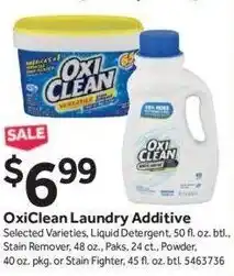Stop&Shop OxiClean Laundry Additive 50 fl. offer