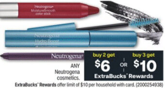 CVS Neutrogena Cosmetics offer